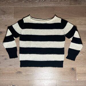 Enza Costa Linen/Cotton Tape Sweater / XS